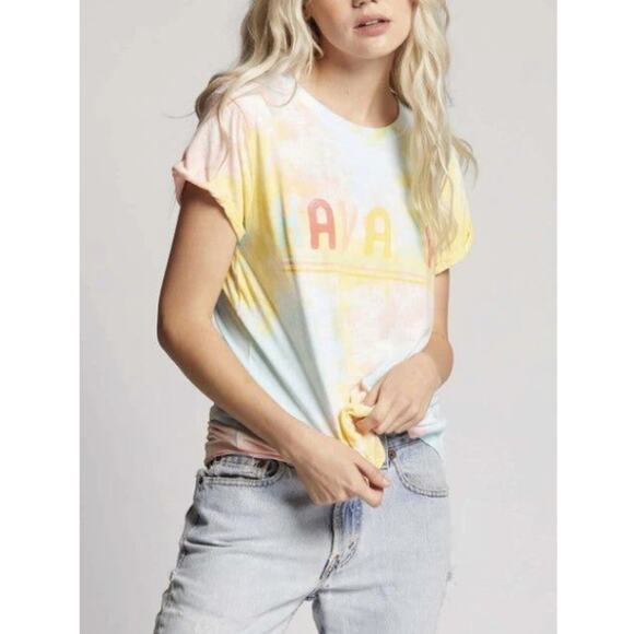 Copied - Recycled Karma "Havana Tie Dye Tropical Guacara" Tee - Size Large (NWT) - Picture 3 of 3